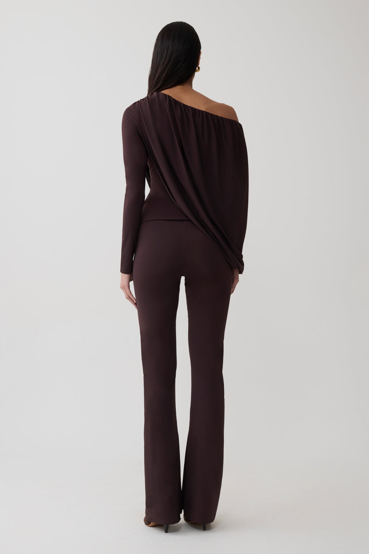 Fletcher Skinny Flare Pants - Chocolate