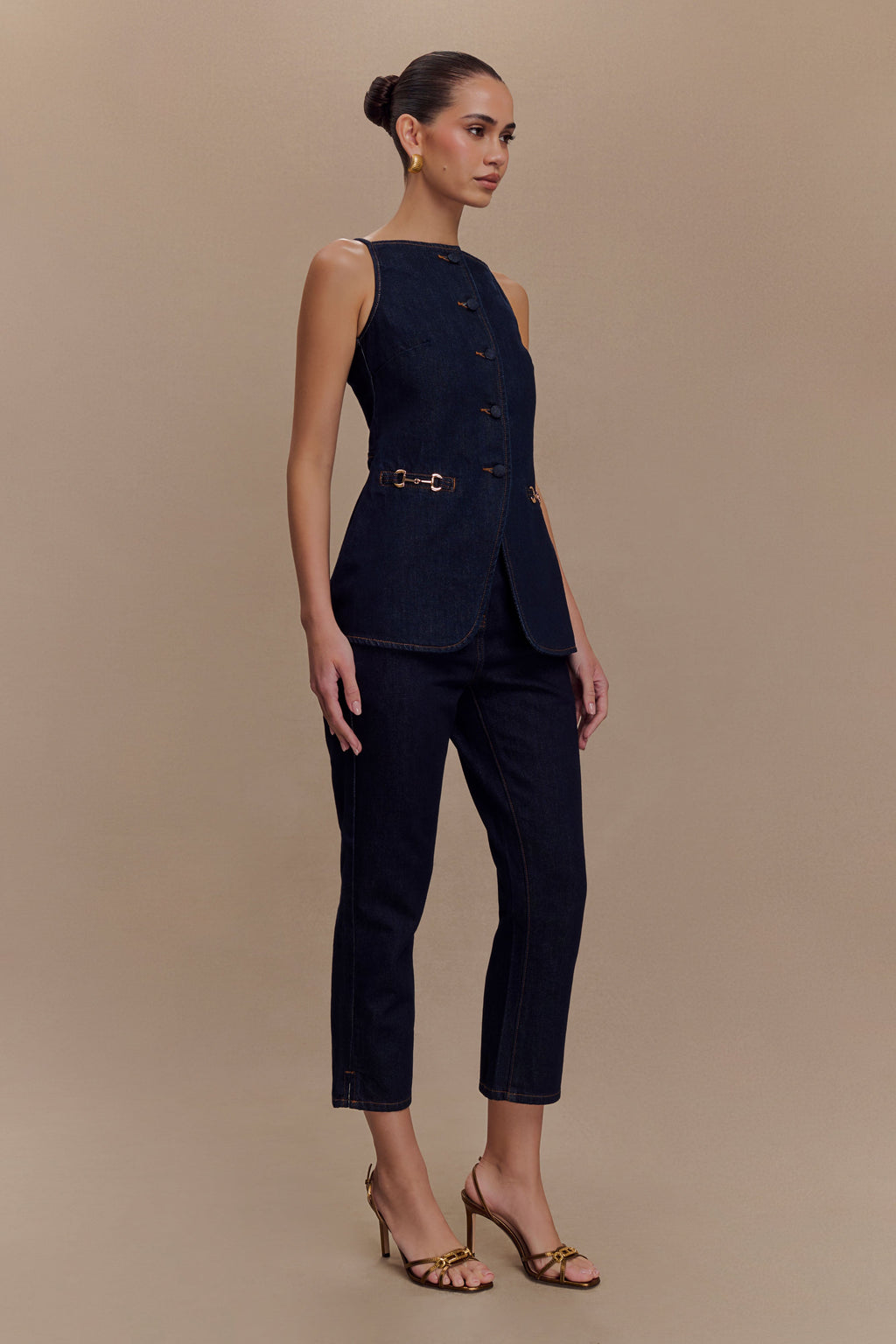 Hudson Denim Capri Pants - Indigo Blue