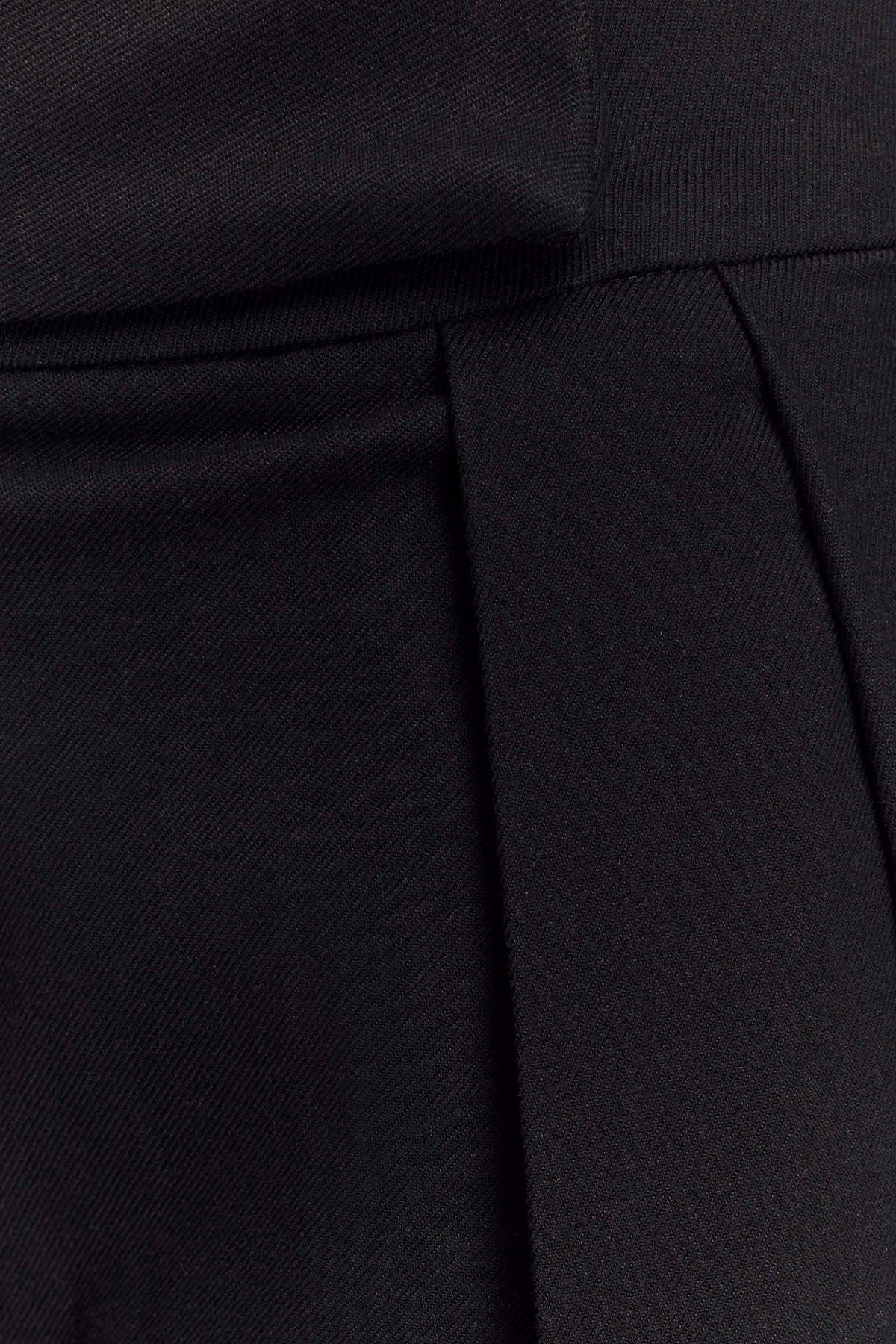 Penelope Pleated High Waisted Pants - Black