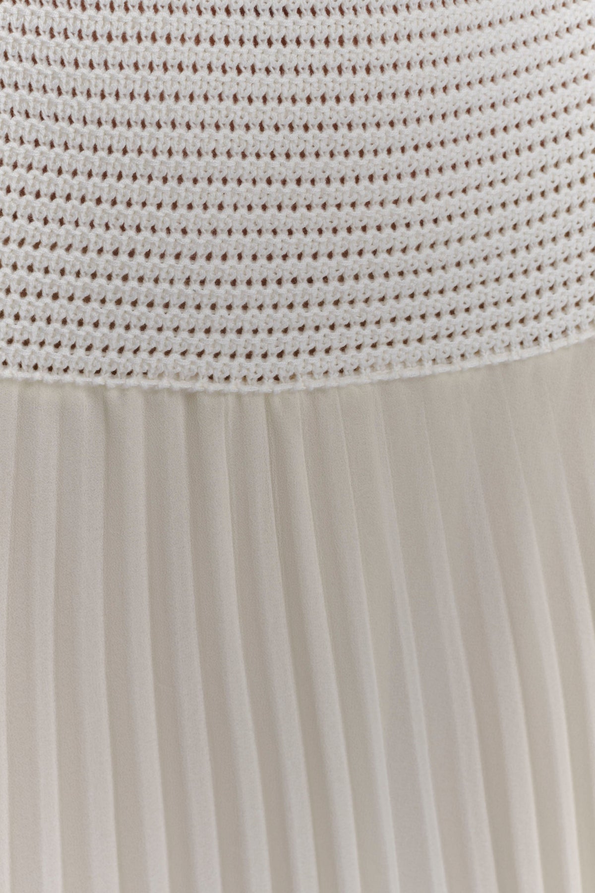 Catherine Crochet Pearl Maxi Dress - White