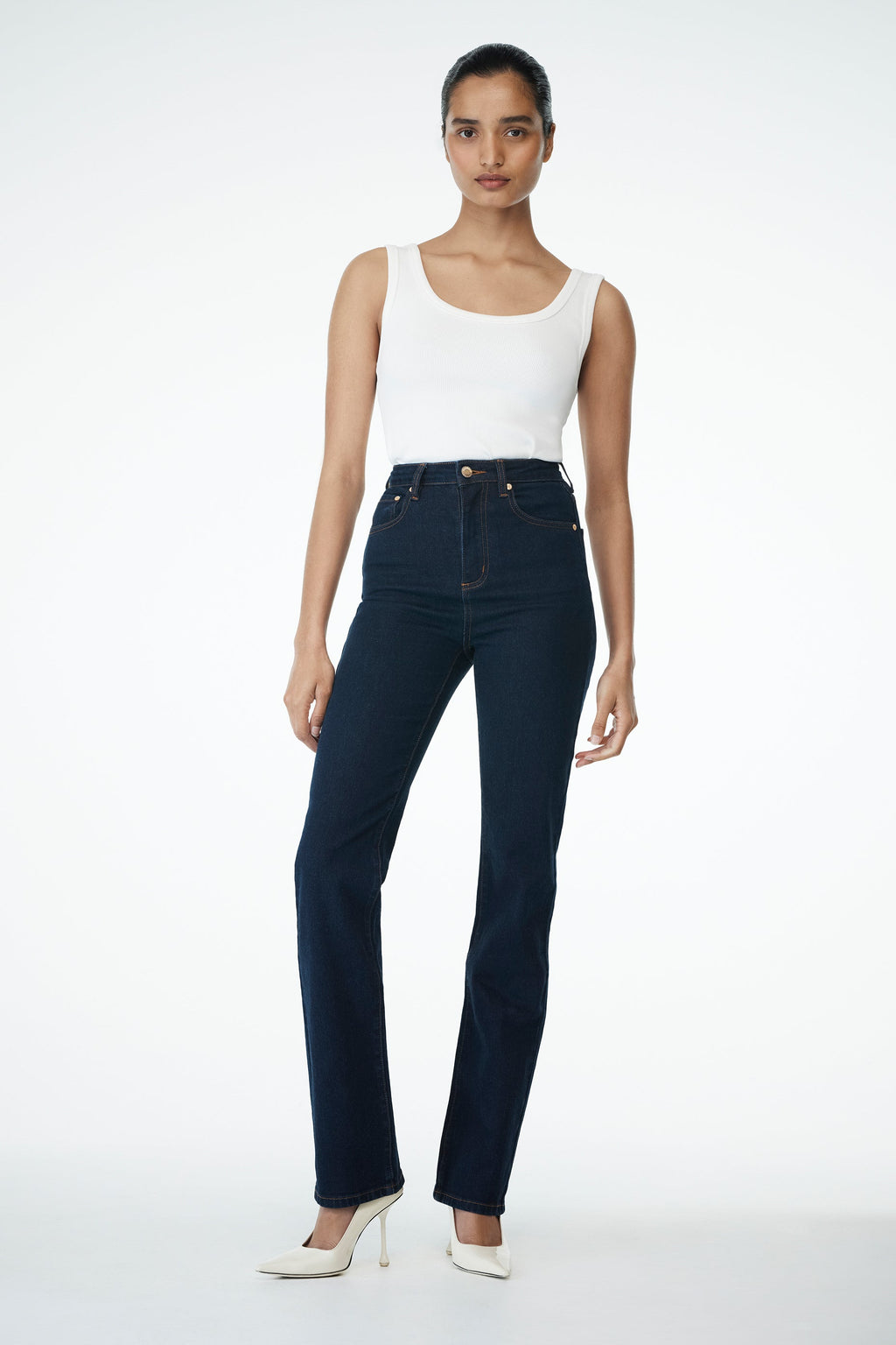 Janessa Skinny Denim Jeans- Indigo Blue
