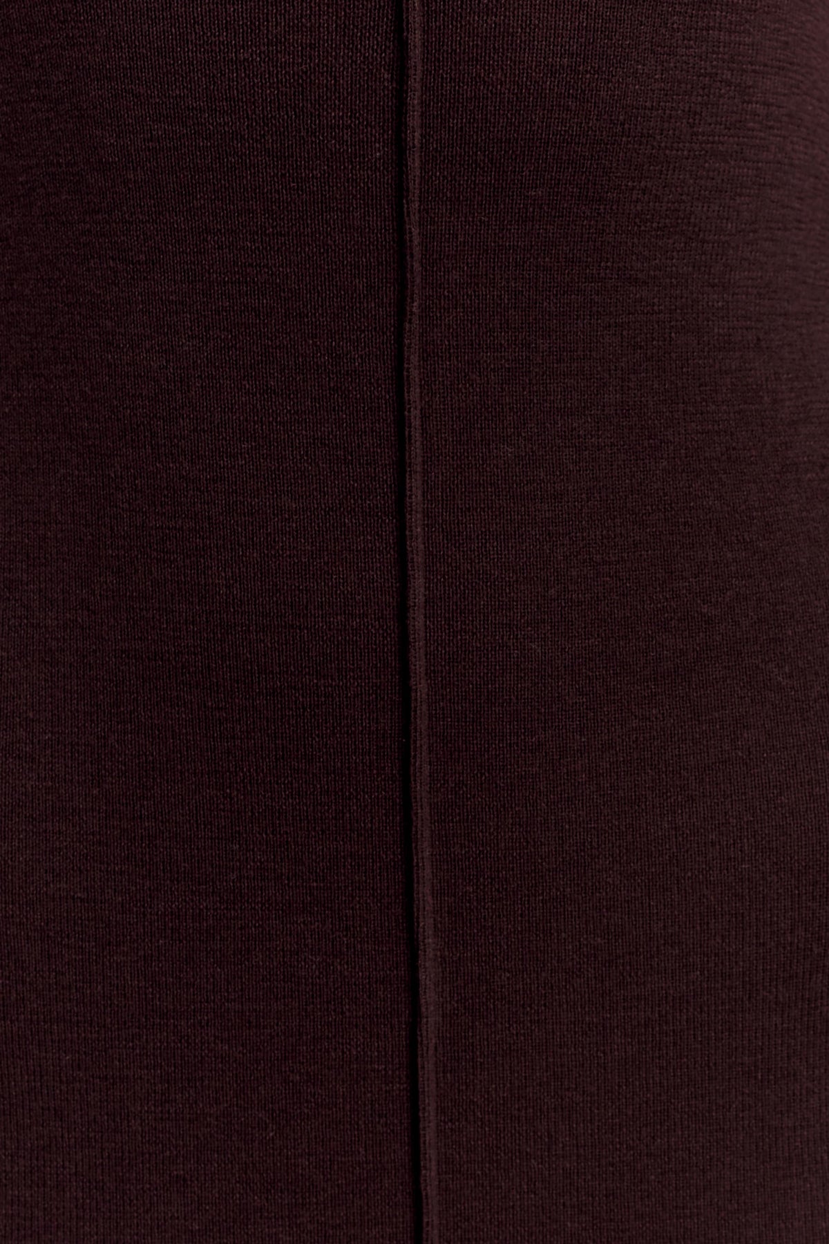 Cleona Merino Wool Ribbed Long Sleeve Maxi Dress - Deep Chocolate
