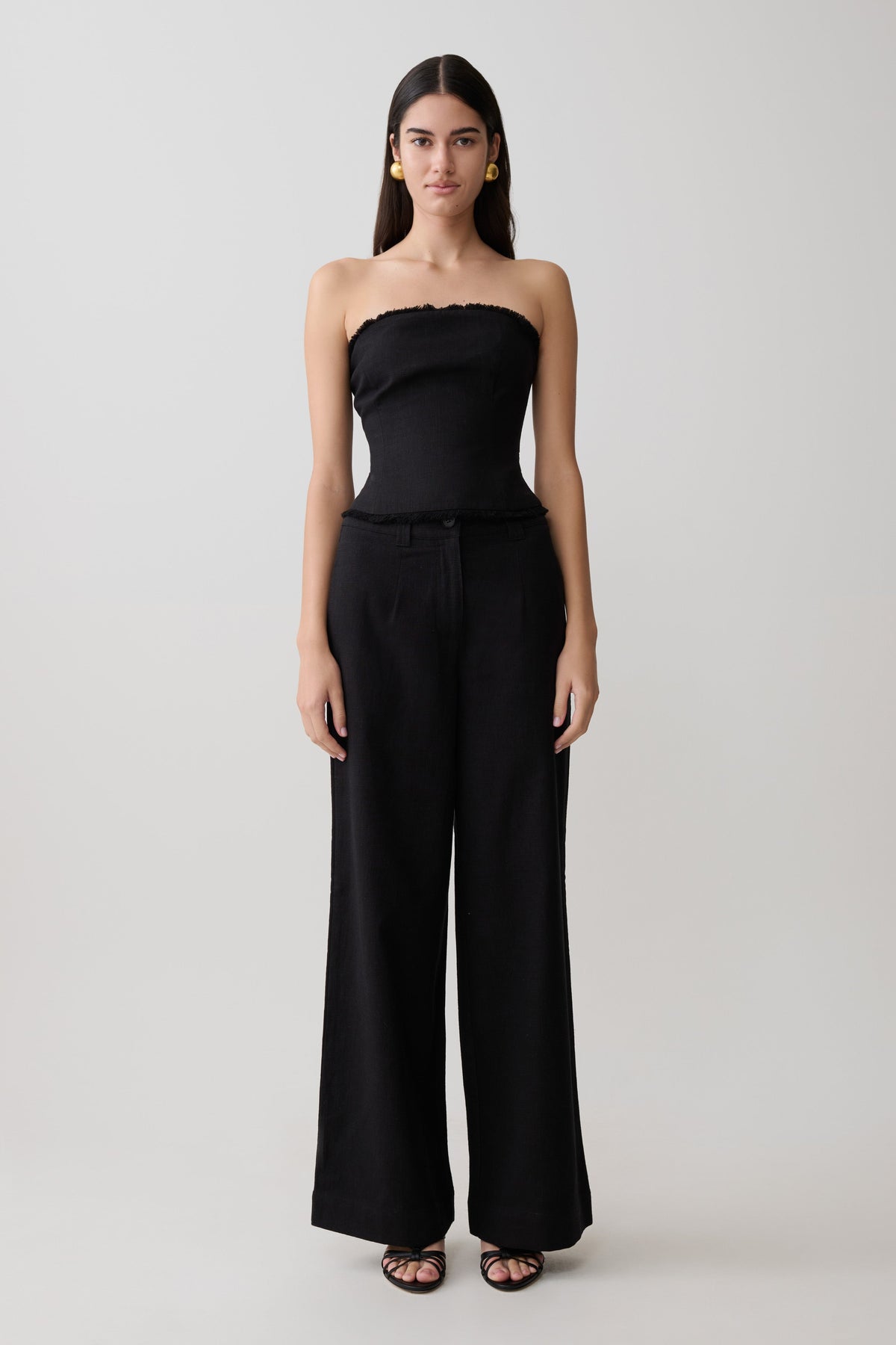 Brielle Straight Leg Pant - Black