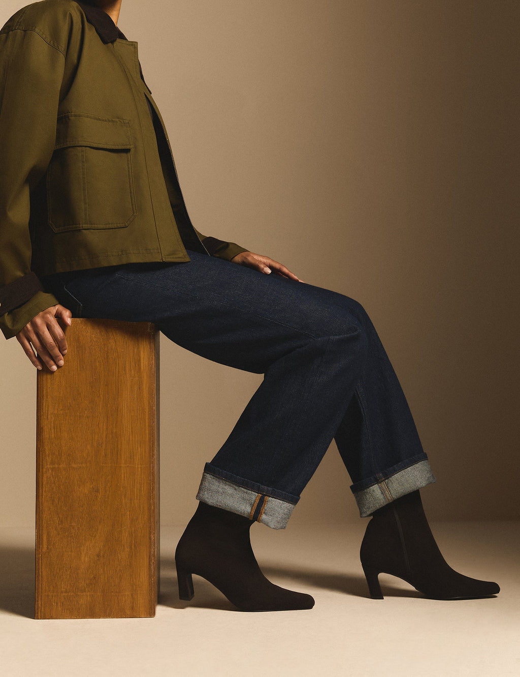 Chocolate Brown Suede Ottilie Ankle Boots