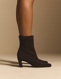 Chocolate Brown Suede Ottilie Ankle Boots