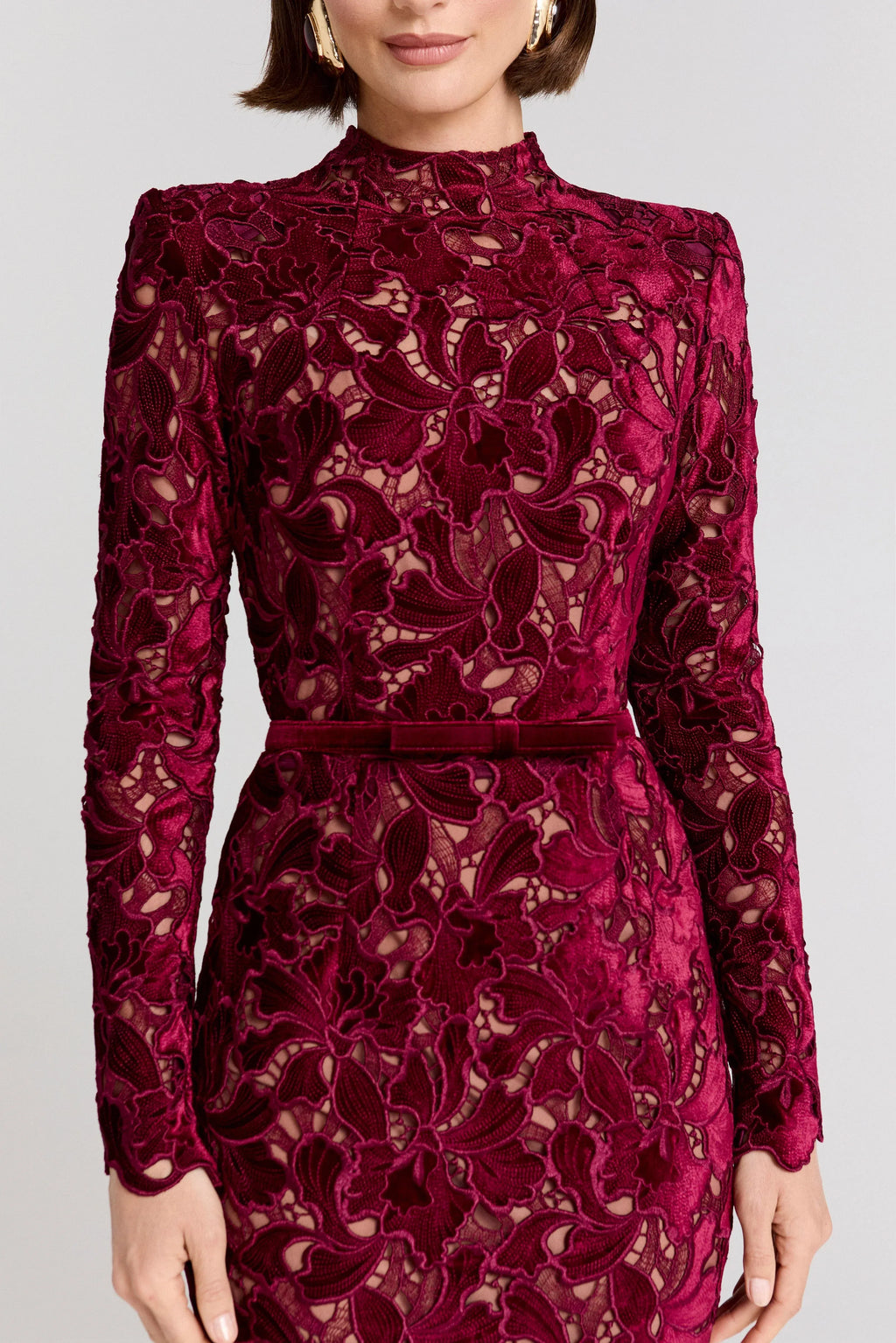 DIANE BURGUNDY DRESS
