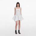 White Embroidered Mini Dress