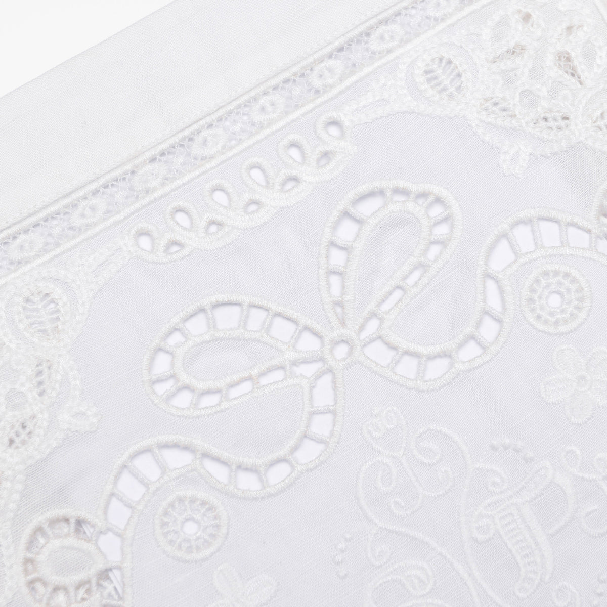 White Embroidered Mini Dress