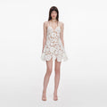 White Crochet Mini Dress