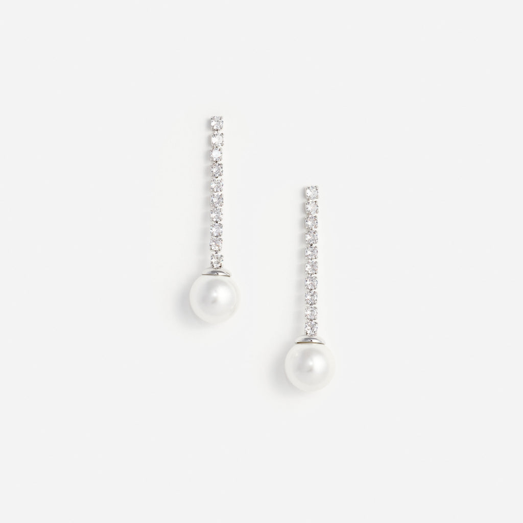 Crystal Pearl Droplet Earring