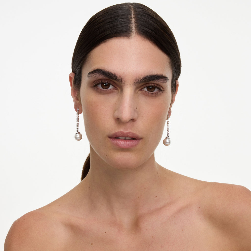 Crystal Pearl Droplet Earring
