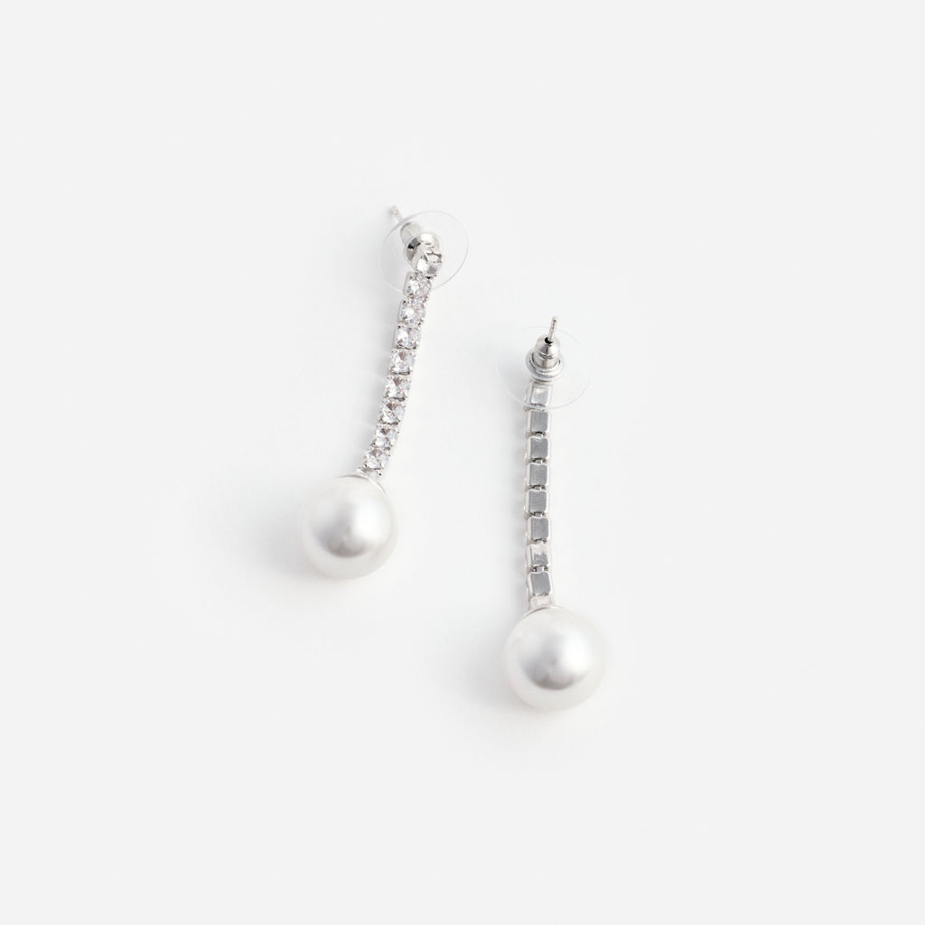 Crystal Pearl Droplet Earring