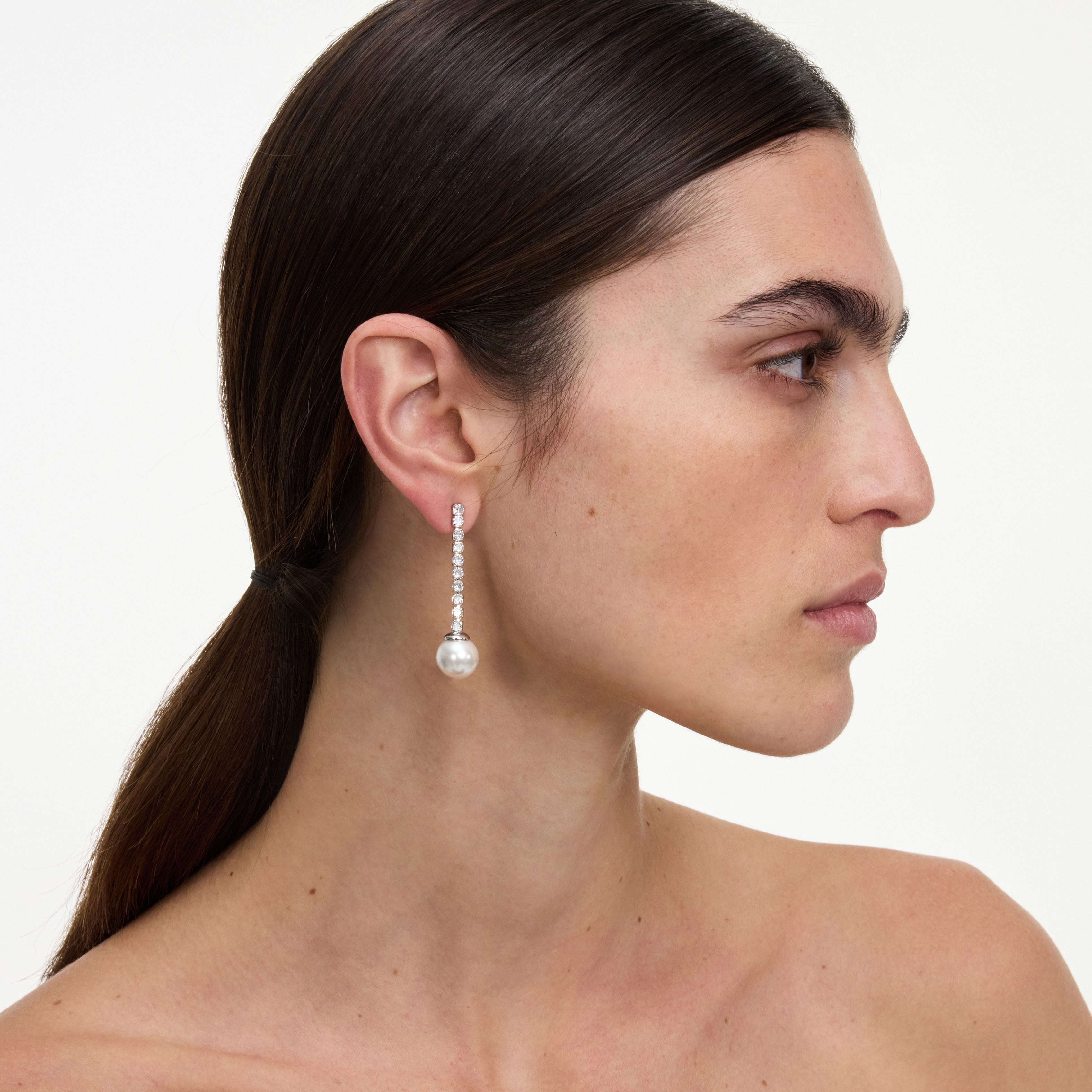 Crystal Pearl Droplet Earring