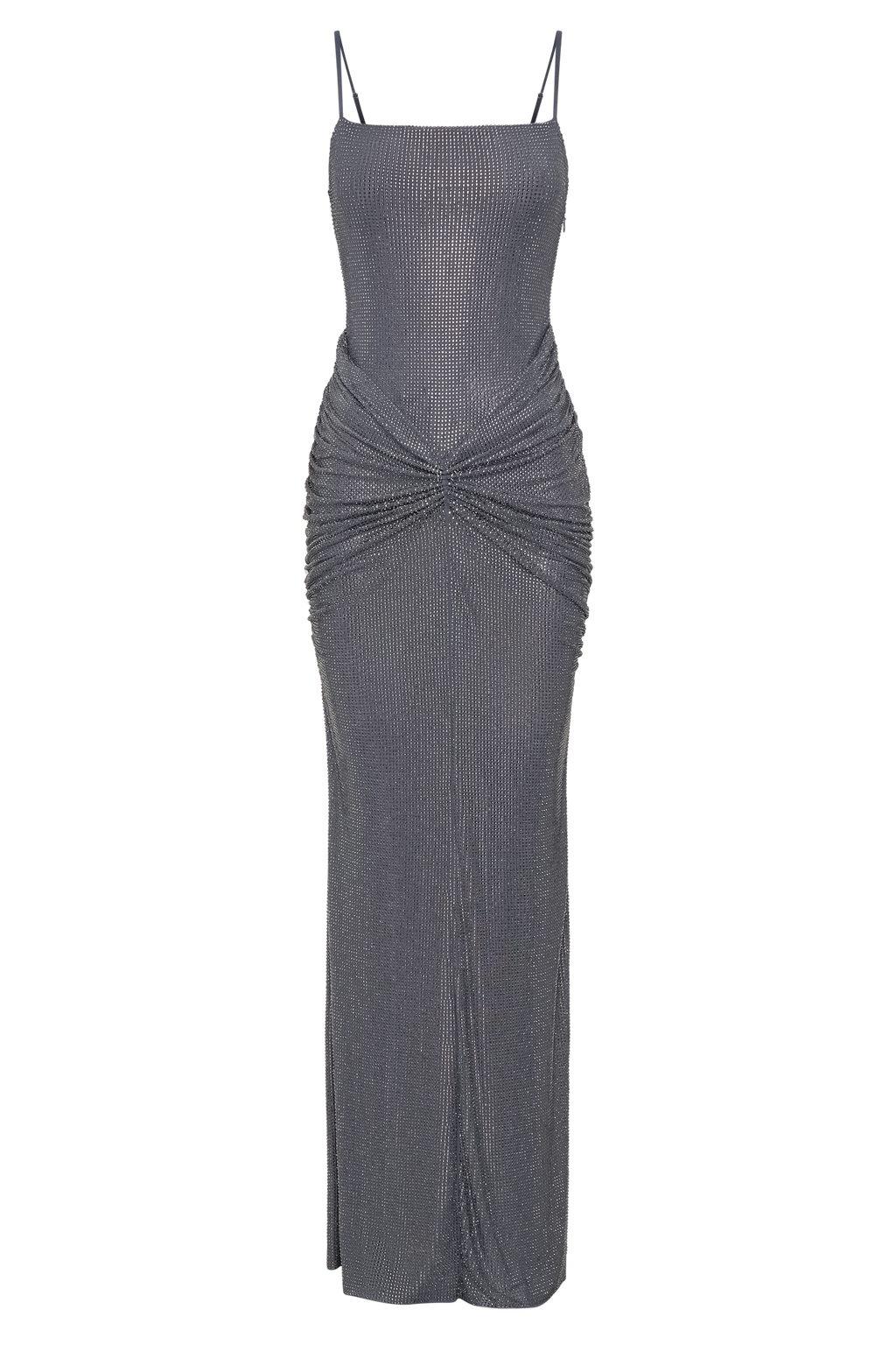 Roisin Diamante Maxi Dress - Gunmetal