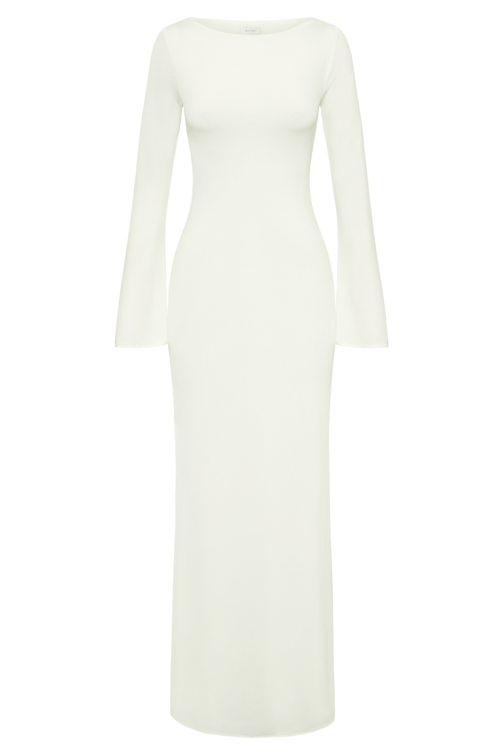 Tarna Slinky Fishtail Maxi Dress - Ivory