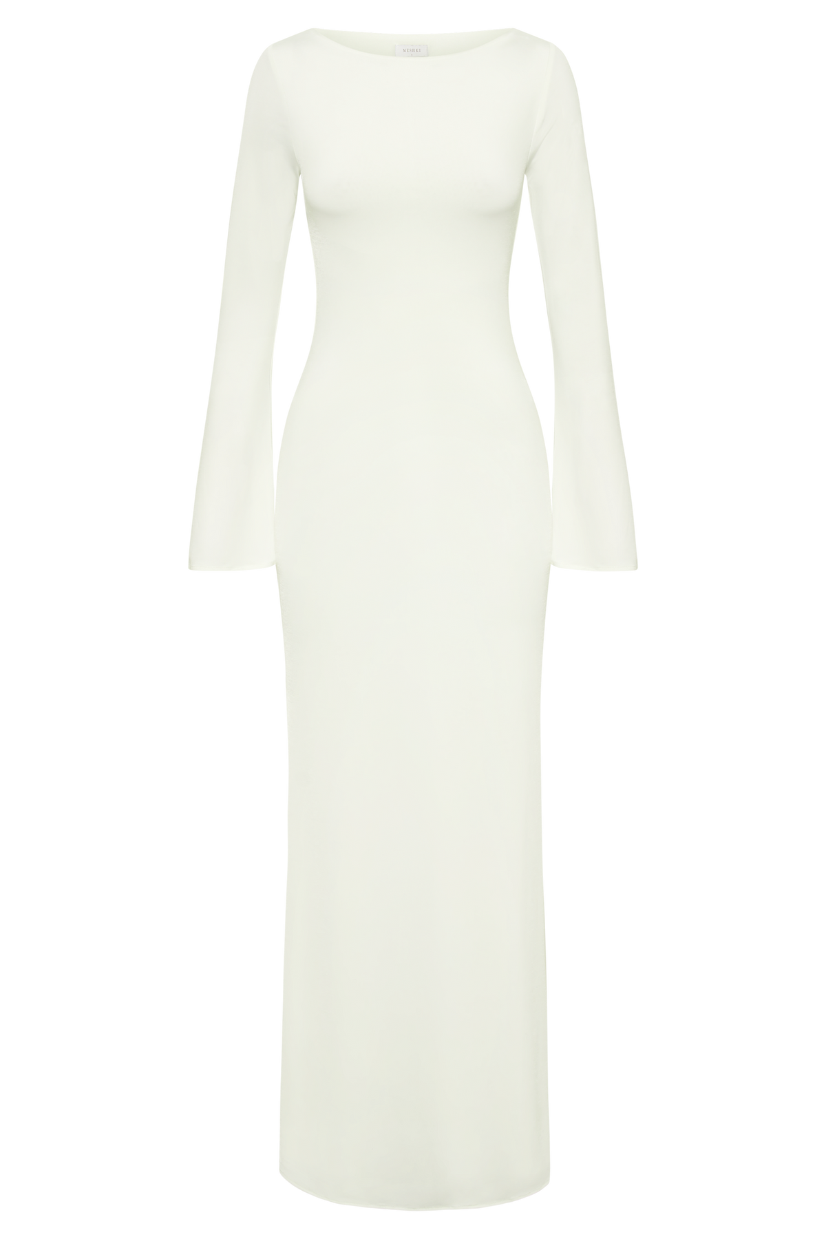 Tarna Slinky Fishtail Maxi Dress - Ivory