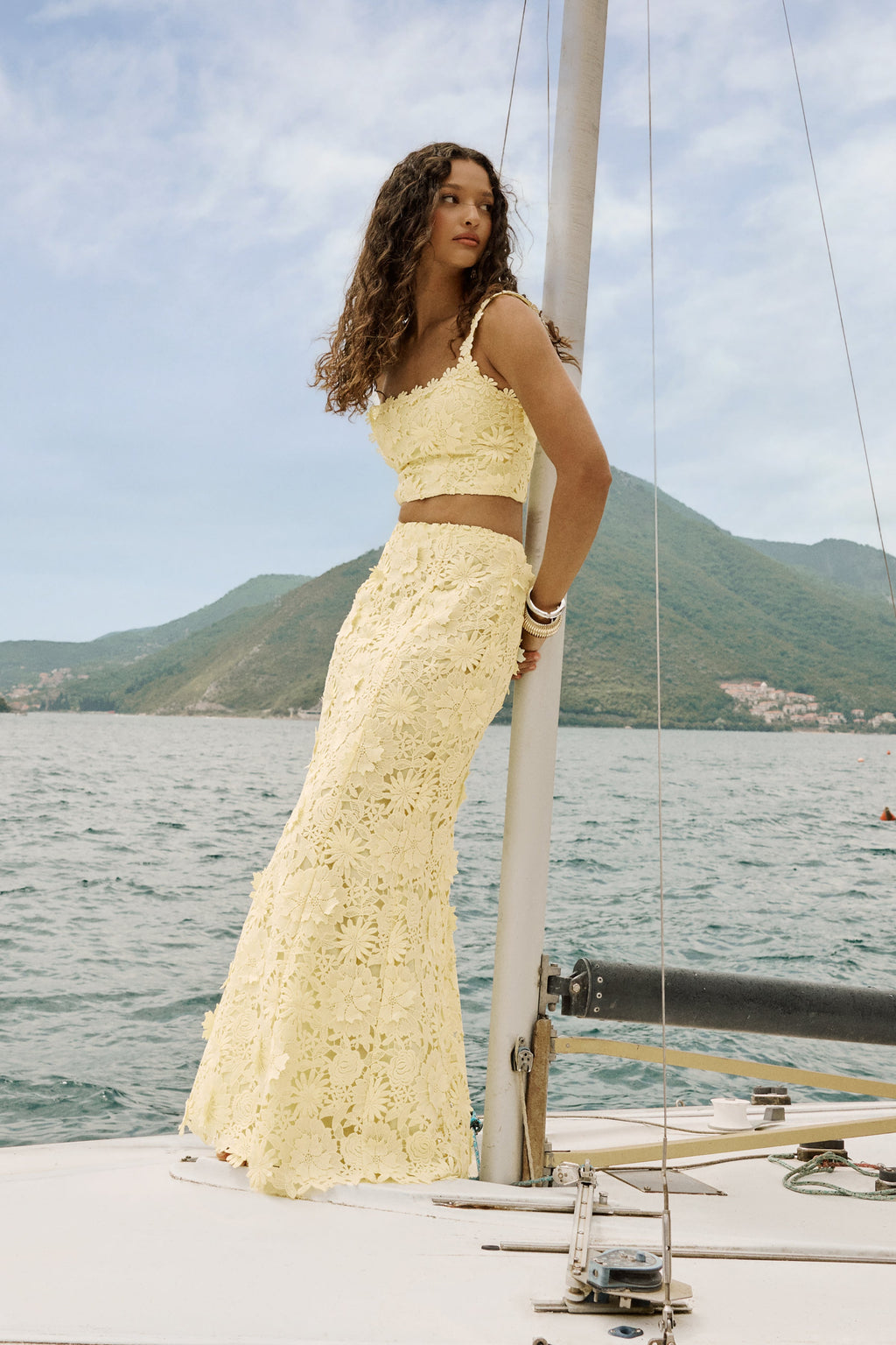 Esmara | Lemon Lace Maxi Skirt