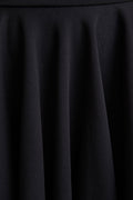 Elowen | Black Square-Neck Mini Dress With Lace-Sleeves