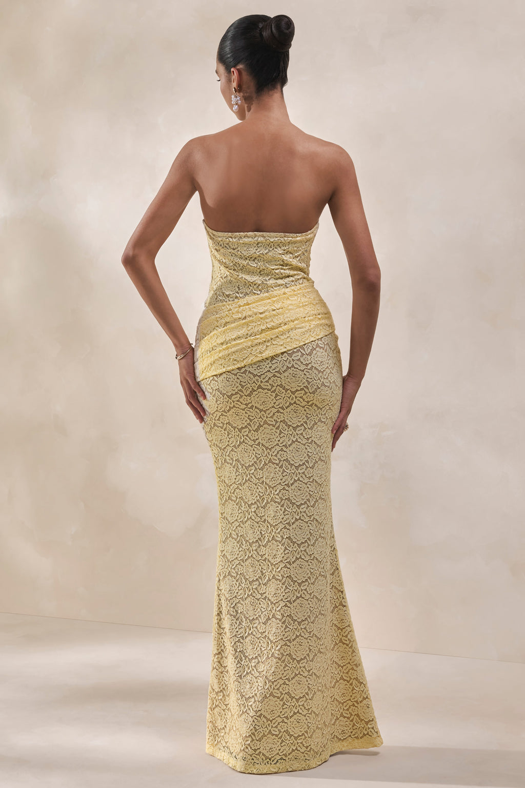 Vissia | Lemon Lace Bandeau Bodysuit