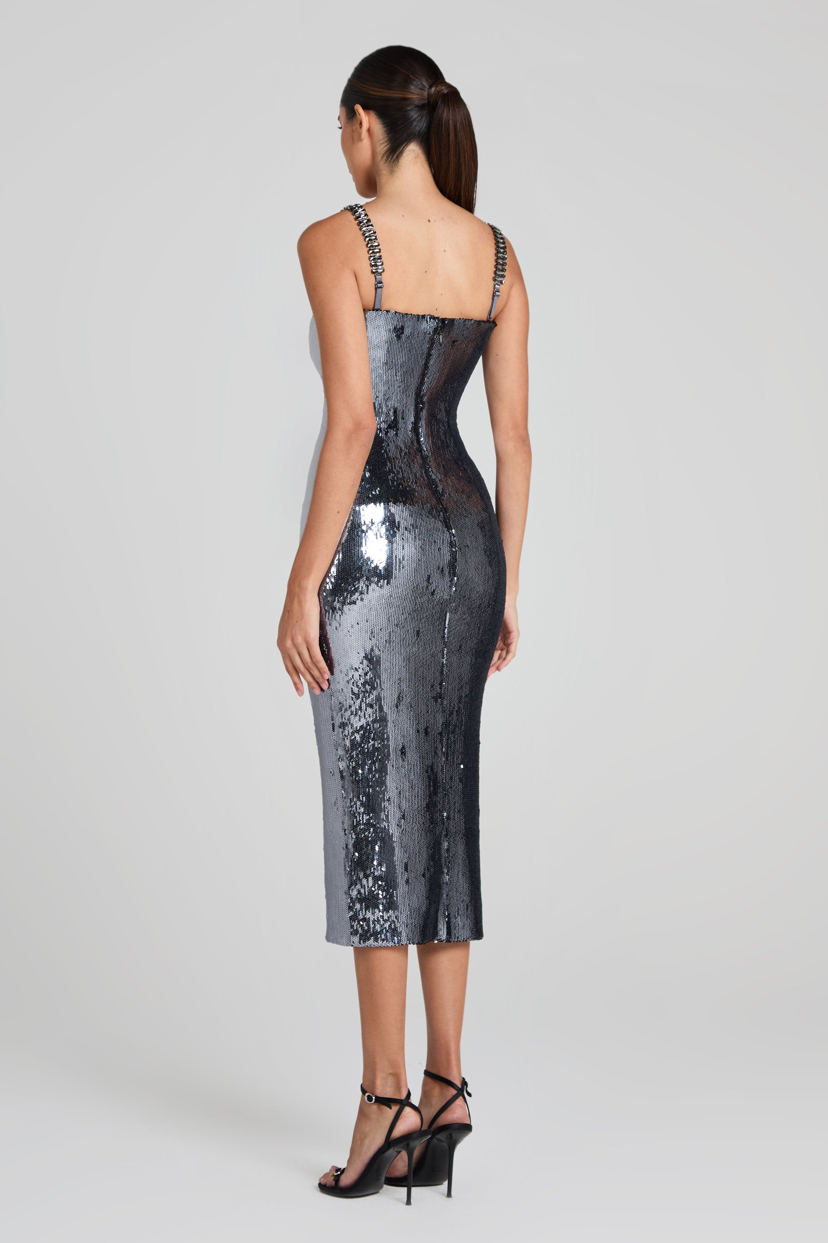 Brooke Silver Dress