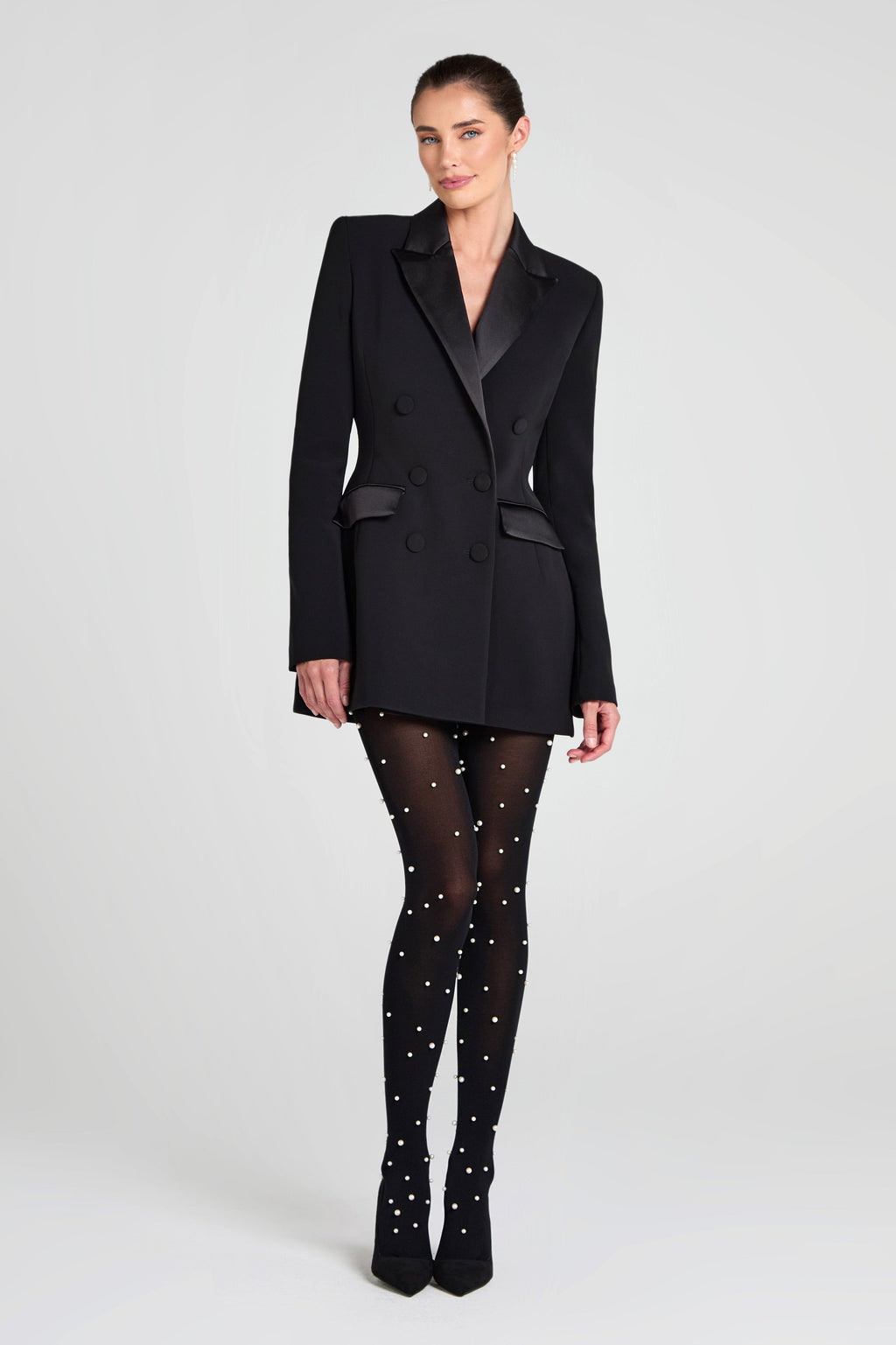 Monica Black Blazer Dress
