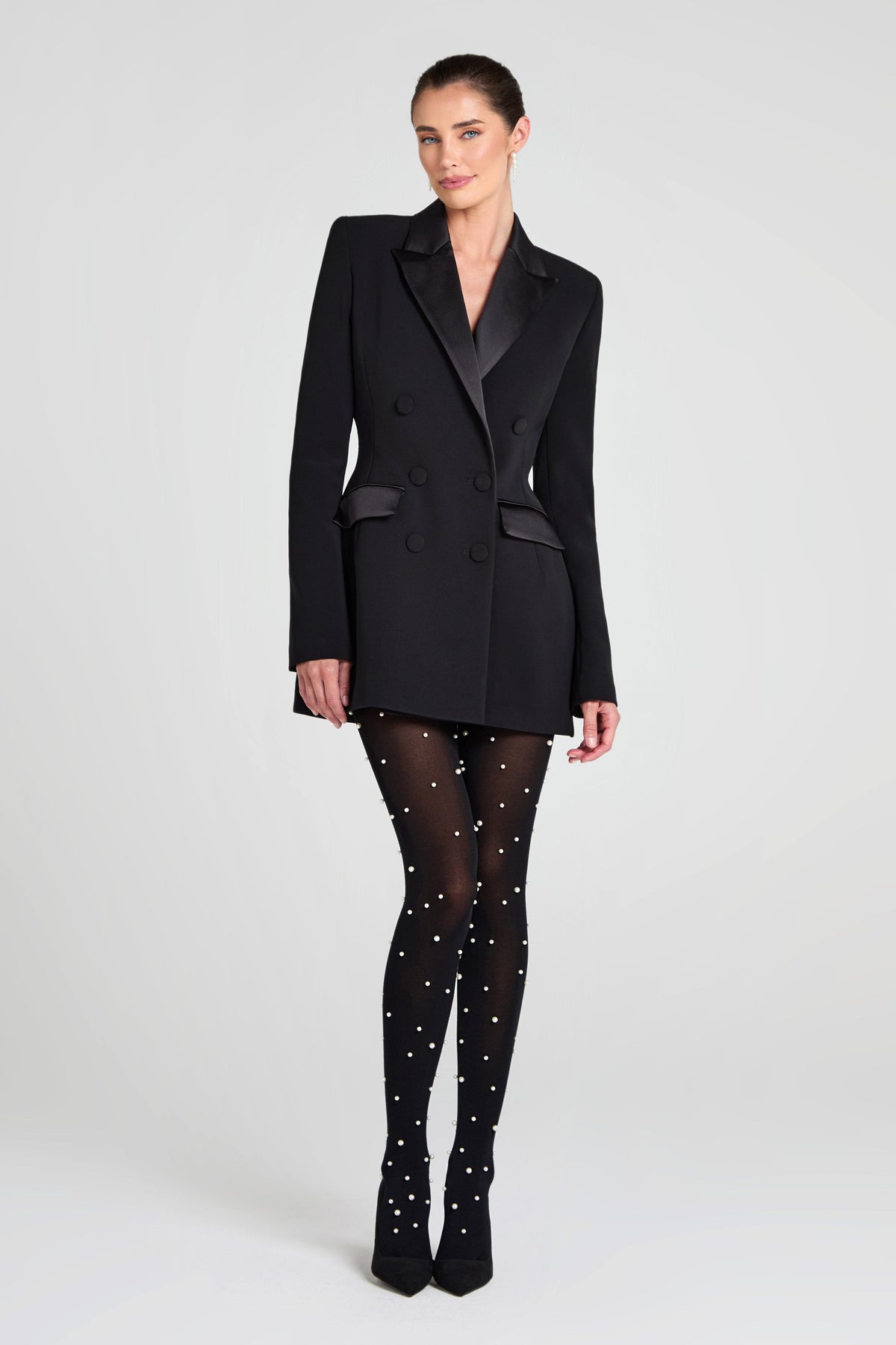 Monica Black Blazer Dress
