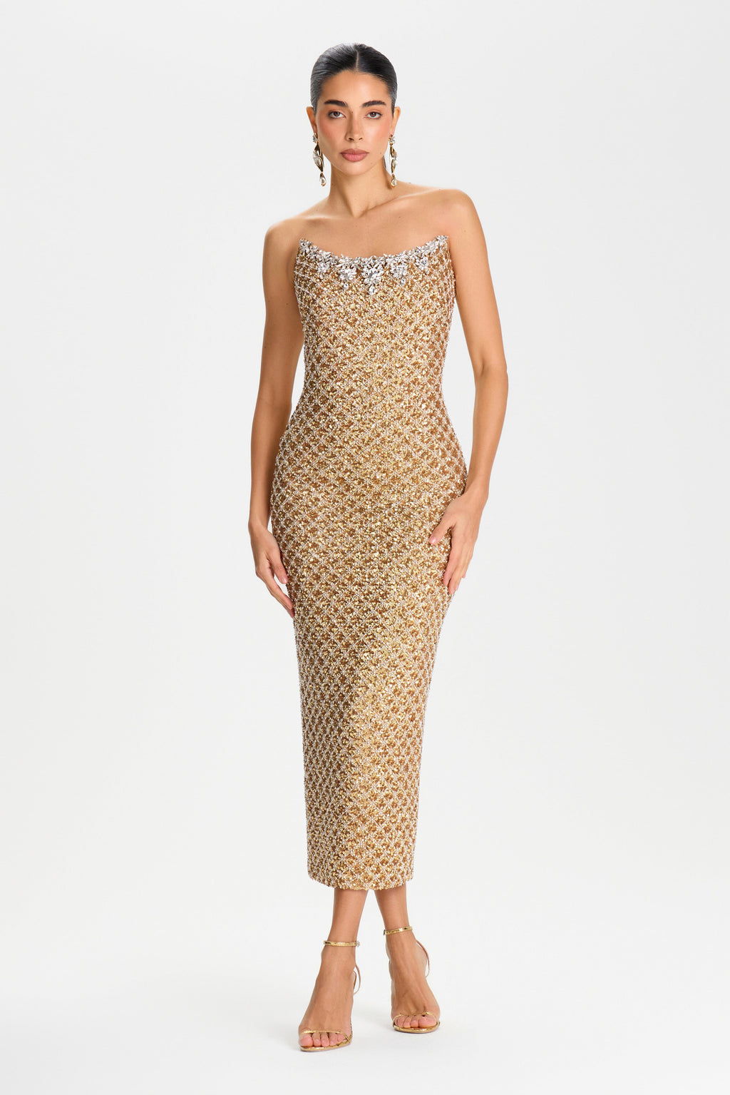 Isabella Gold Dress