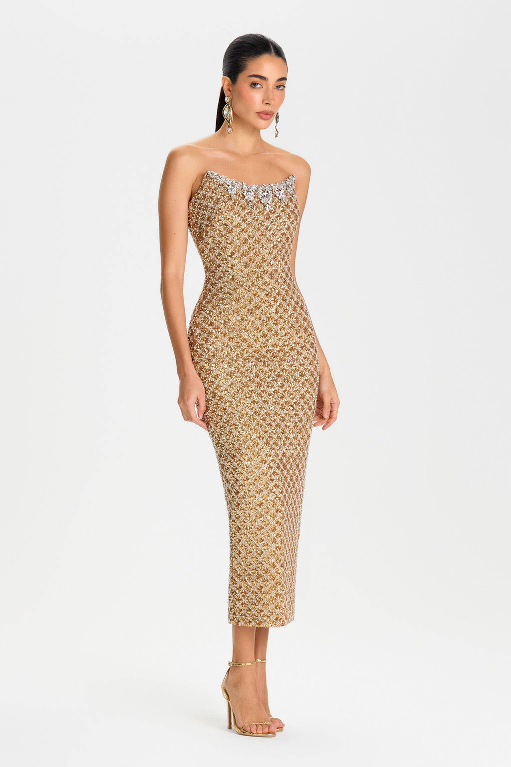 Isabella Gold Dress