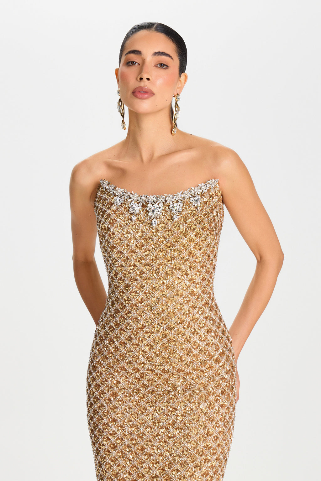 Isabella Gold Dress