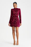 Lydia Burgundy Dress