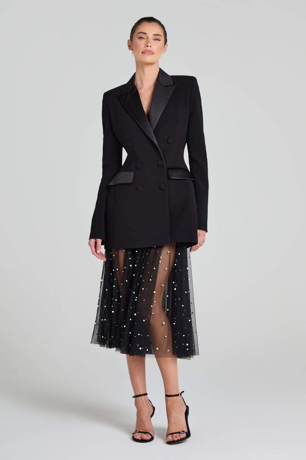 Monica Black Blazer Dress