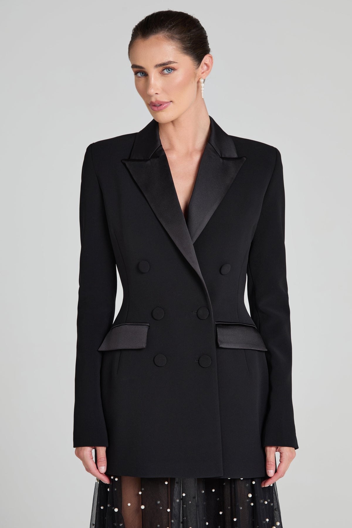 Monica Black Blazer Dress