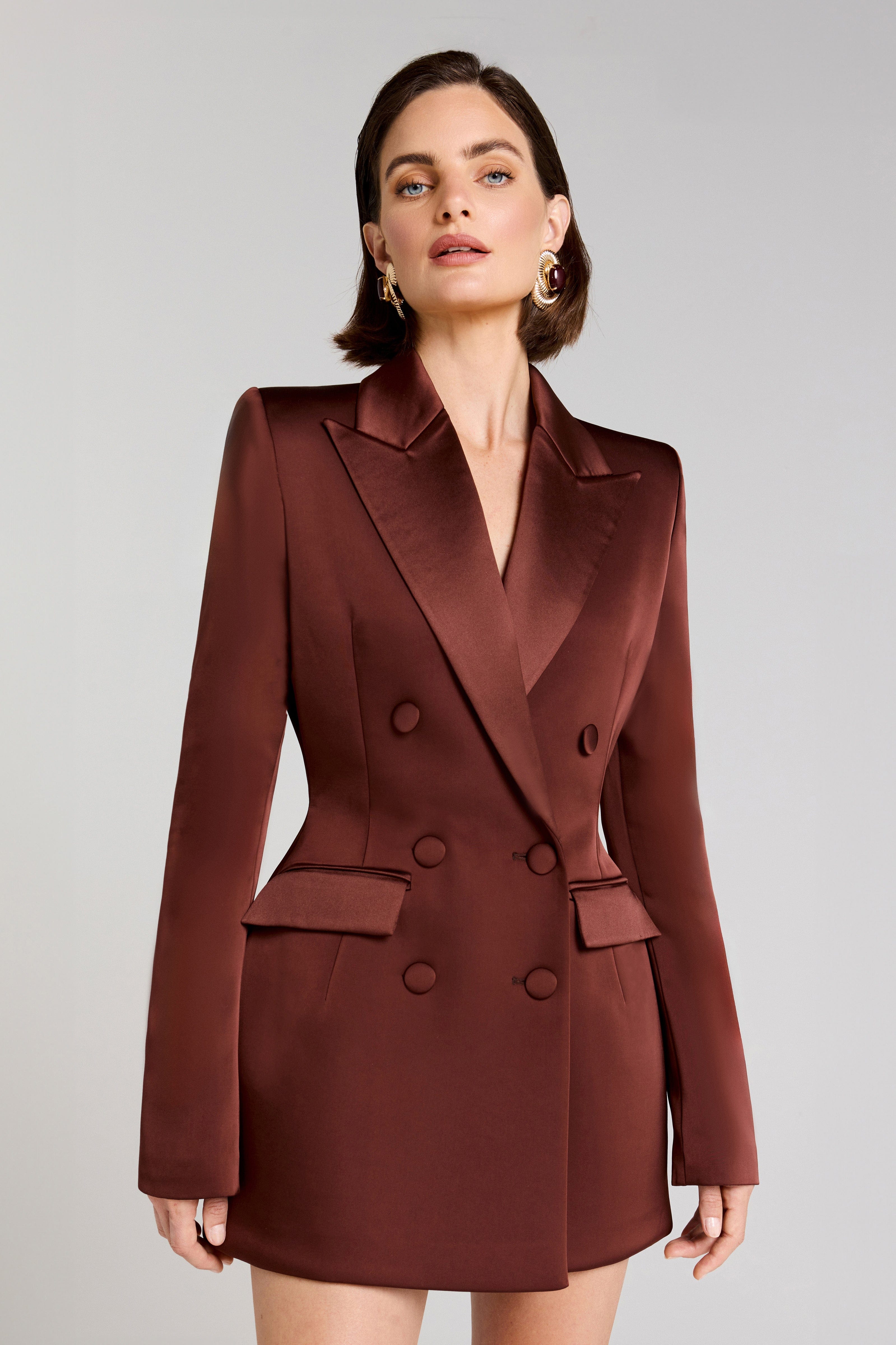Monica Brown Blazer Dress
