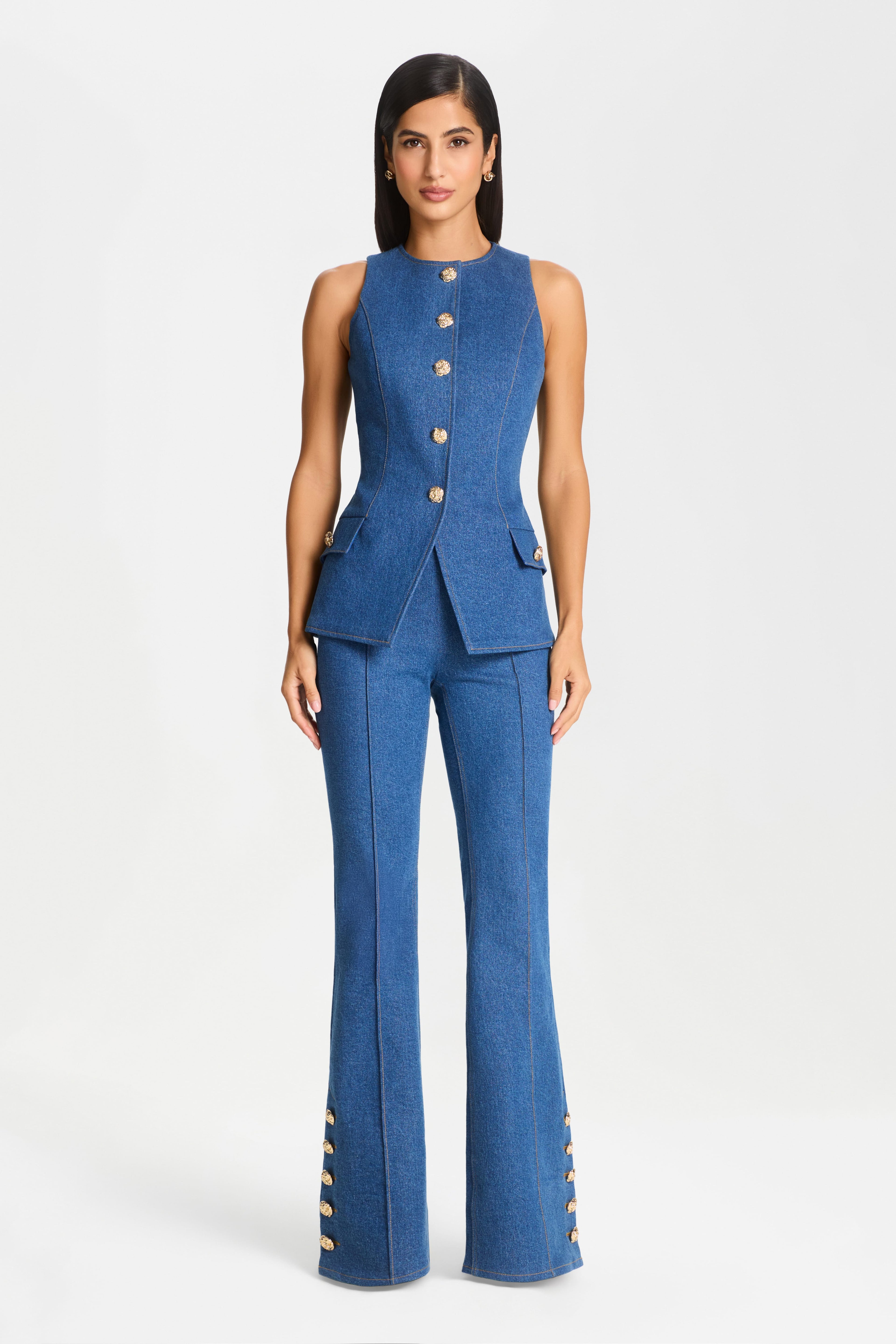 Nicole Denim Waistcoat
