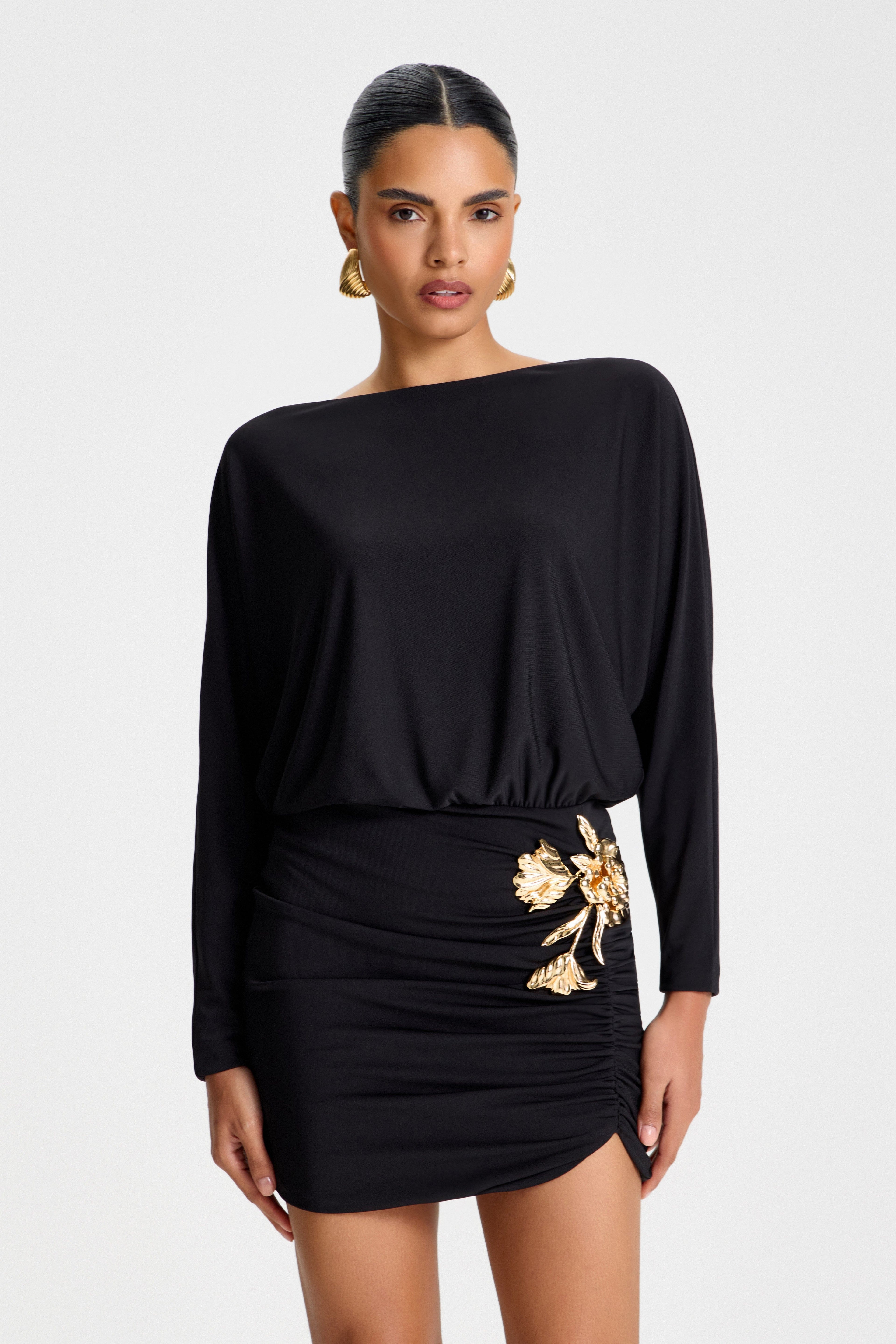 Rhea Black Dress