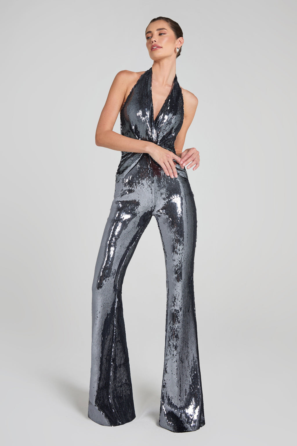 Tianna Silver Jumpsuit