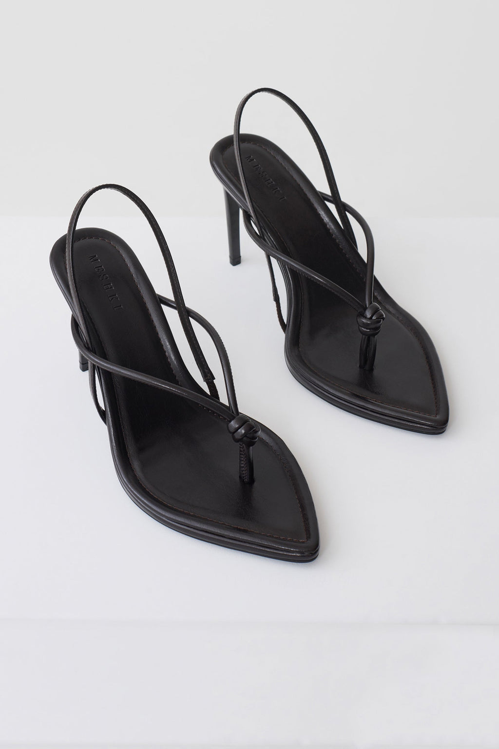 Nikkie Knot Sling Back Heel - Chocolate