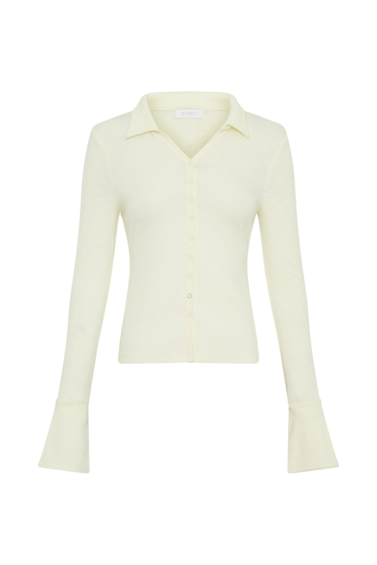 Analisa Button Down Long Sleeve Top - Ivory
