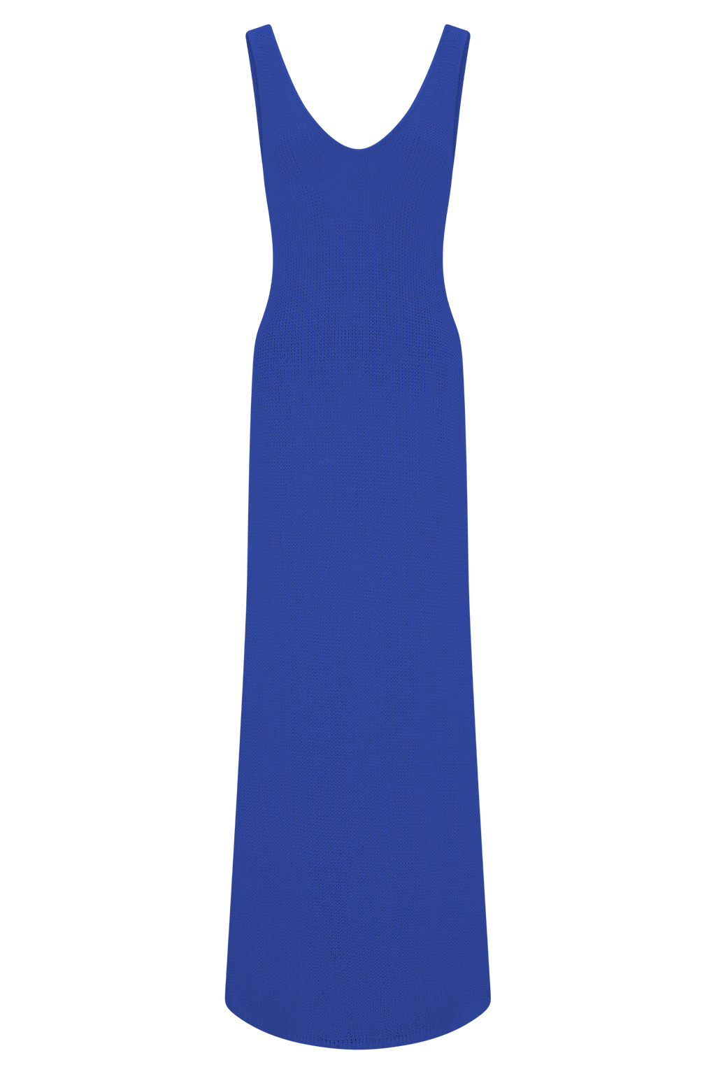 Ari Tape Yarn Knit Maxi Dress - Cobalt Blue