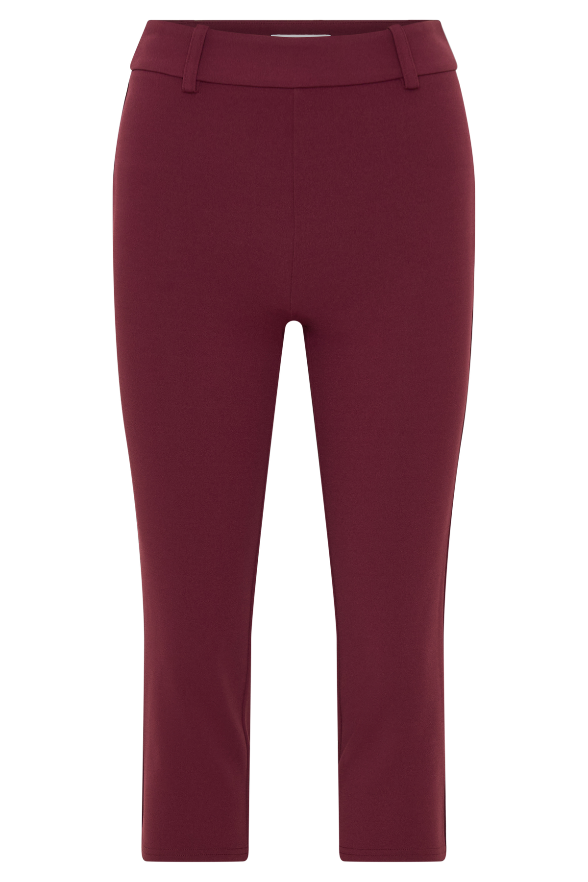 Blanca Stretch Crepe Capri Pants - Mahogany