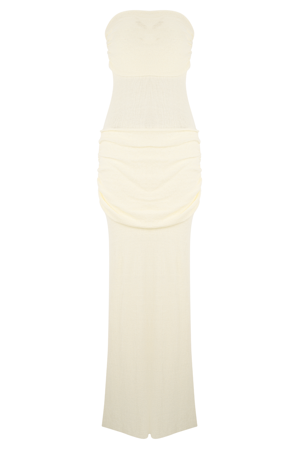 Elora Strapless Knit Maxi Dress - Ivory