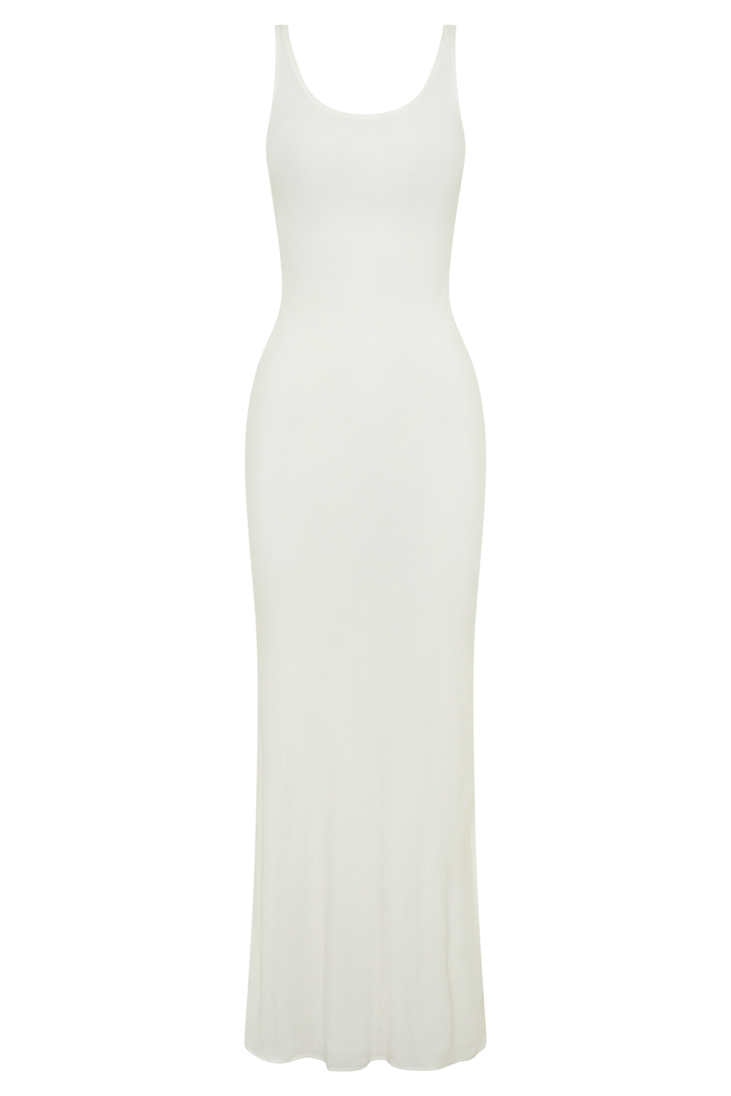 Gwenaelle Scoop Neck Jersey Maxi Dress - White