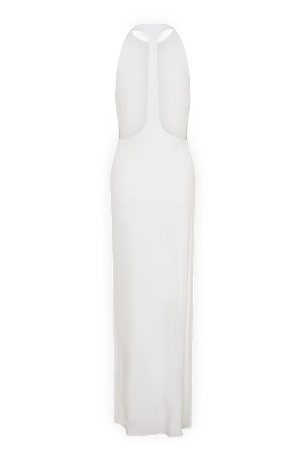 Halley Back T-Strap Maxi Dress - White