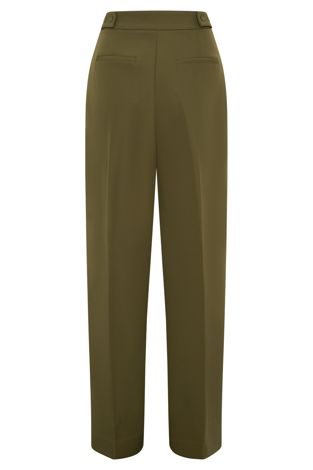 Hazel Pleated Suiting Pants - Olive