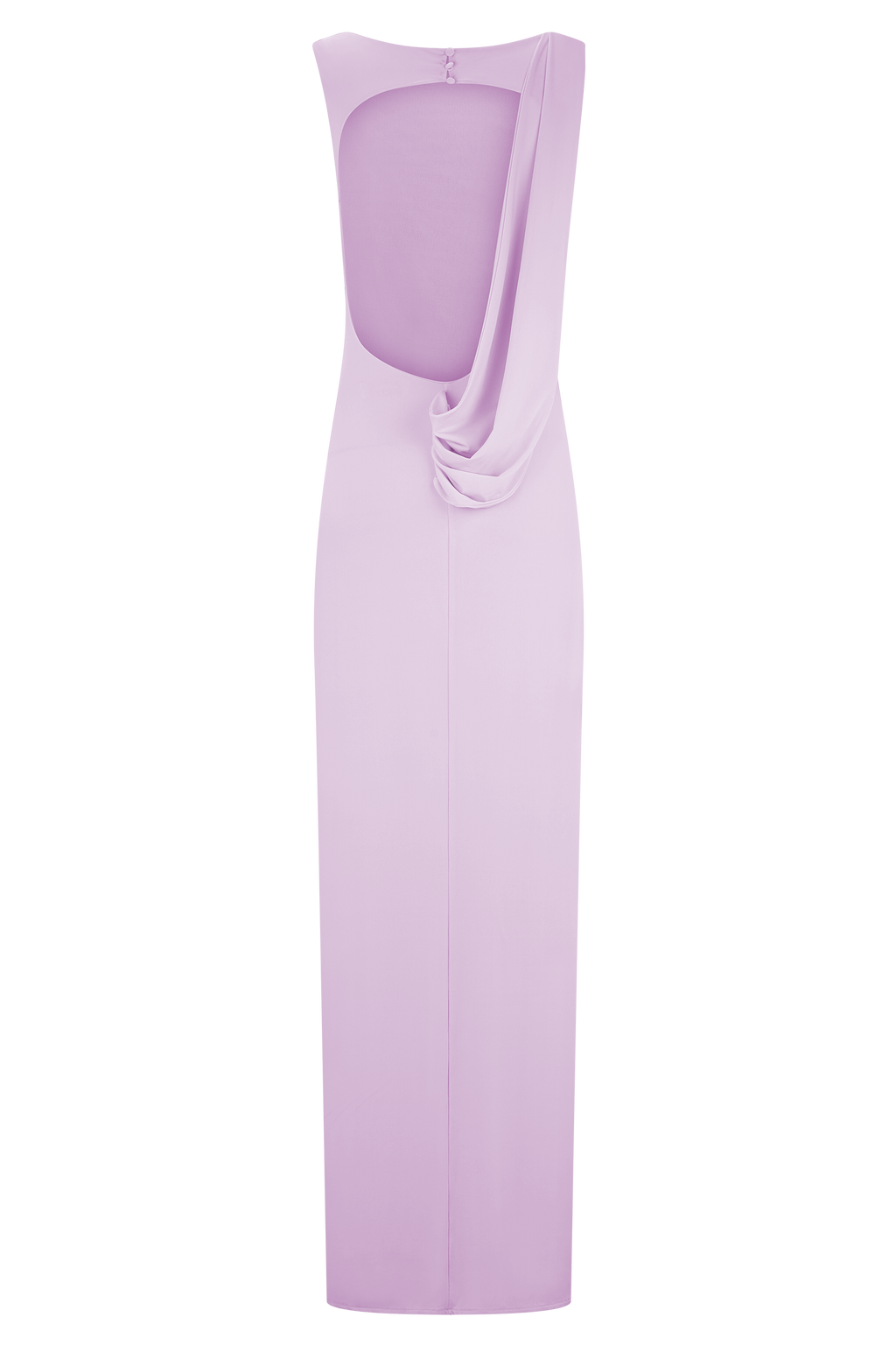 Henley Slinky Drape Maxi Dress - Baby Pink