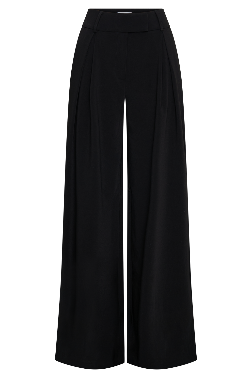 Jacqueline Pleated Wide Leg Pants - Black
