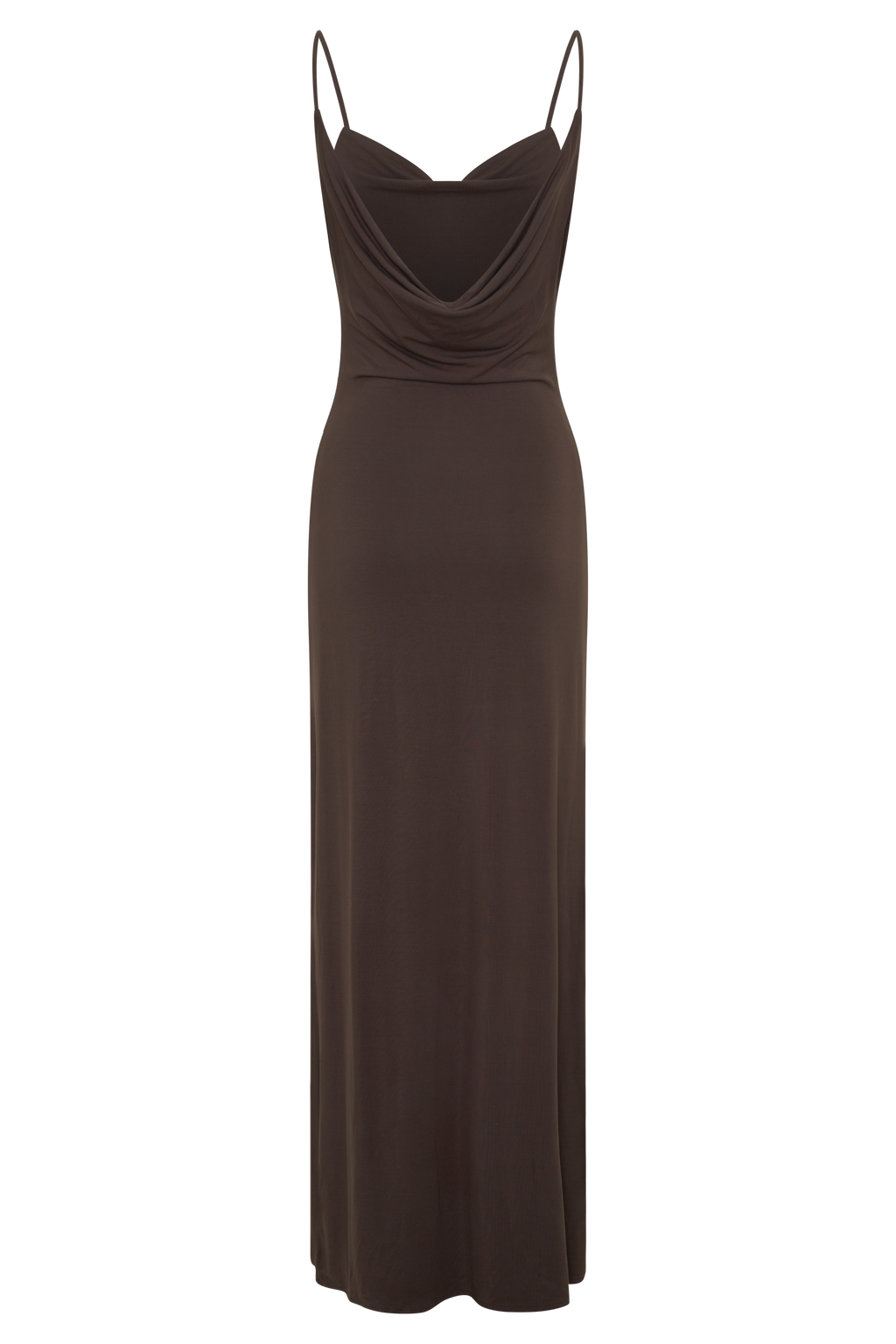 Joni Cowl Maxi Dress - Bitter Chocolate