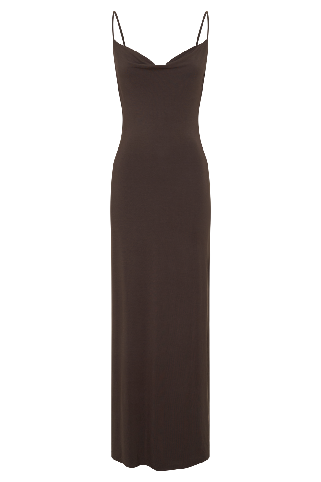 Joni Cowl Maxi Dress - Bitter Chocolate