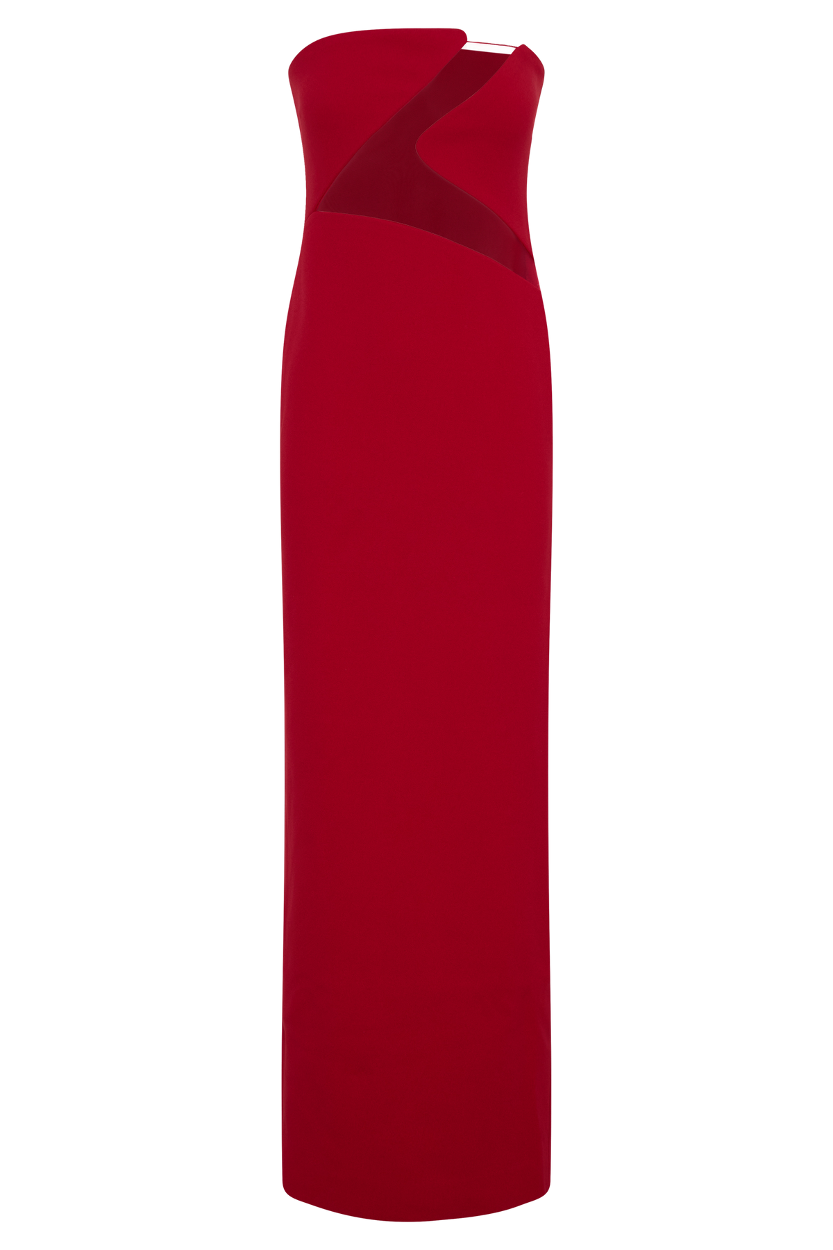 Lianne Strapless Maxi Dress - Red