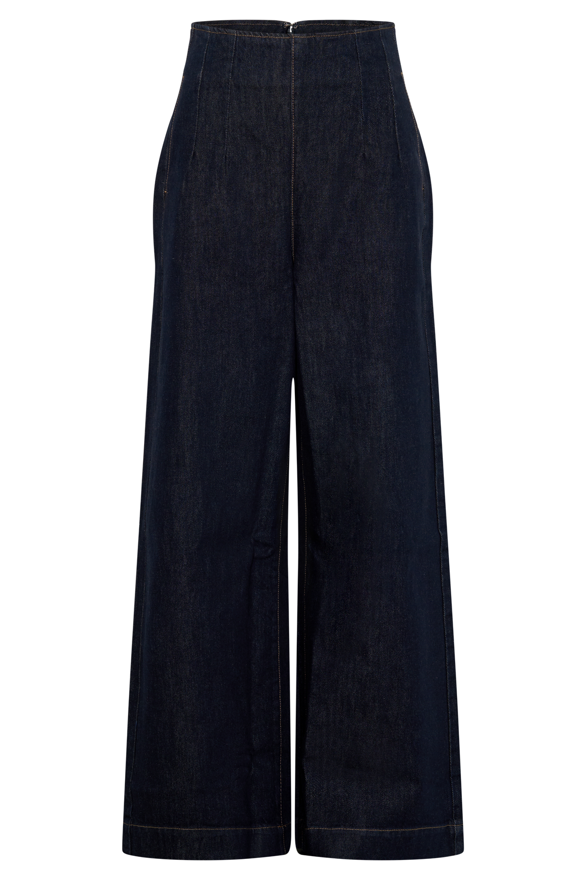 Maral High Waisted Dart Jeans - Washed Indigo Blue